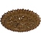 Ekena Millwork Lariah Ceiling Medallion (Canopies up to 1 3/8"), 24 3/4"OD 1 3/8"ID x 3 1/4"P, Smokey Topaz Crackle CM24LASTC - alternate 3